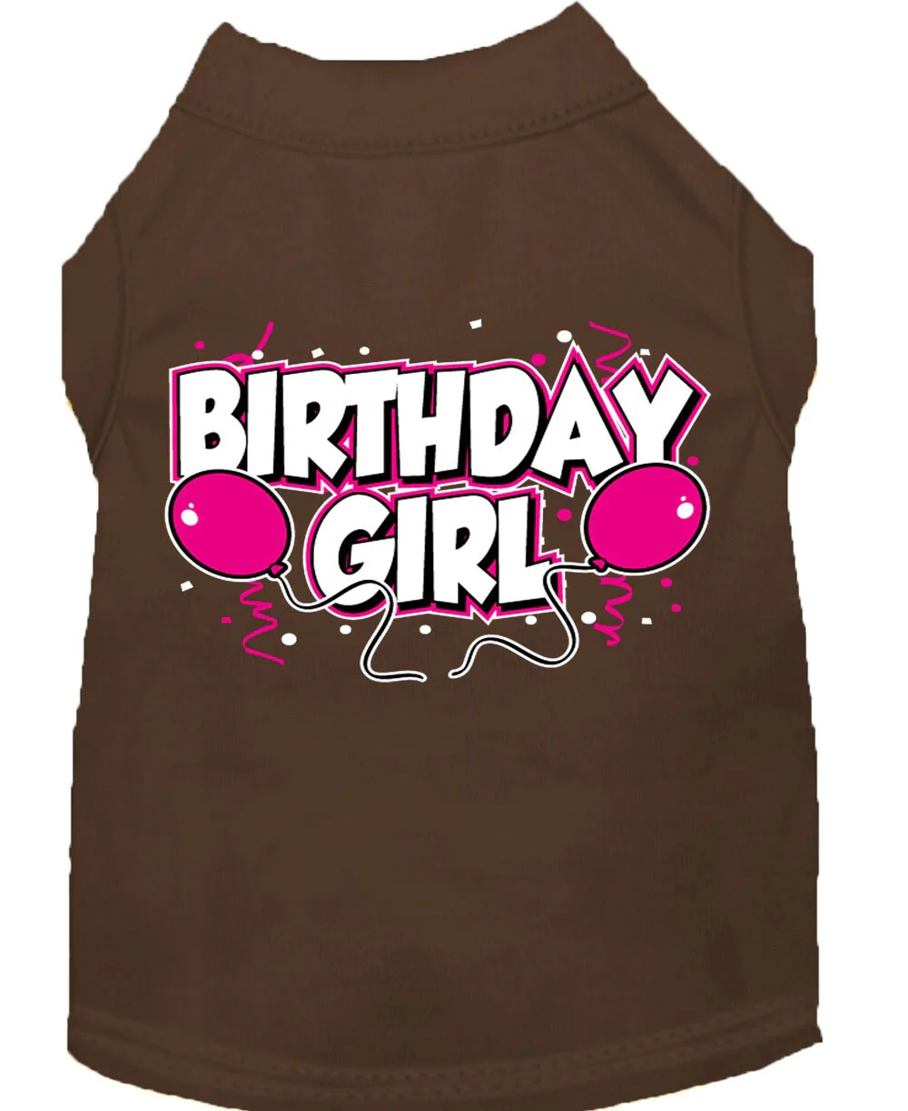 Pet Dog & Cat Shirt Screen Printed, "Birthday Girl" - Image 5