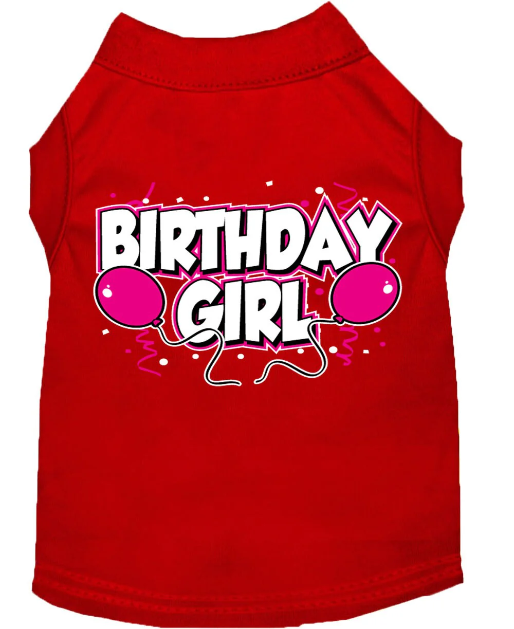 Pet Dog & Cat Shirt Screen Printed, "Birthday Girl" - Image 9
