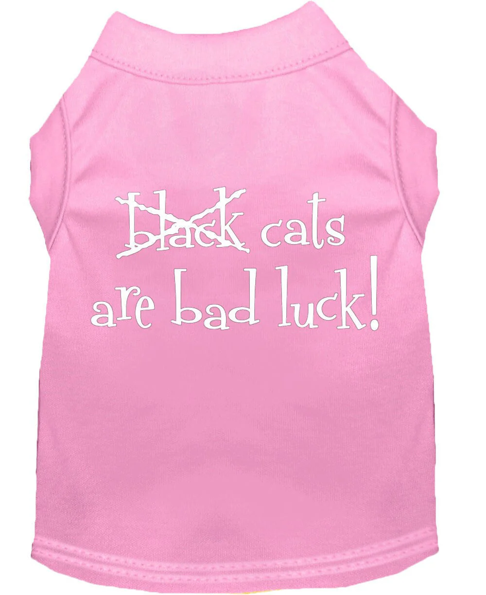 Pet Dog & Cat Shirt Screen Printed, "Black Cats Are Bad Luck" - Image 8