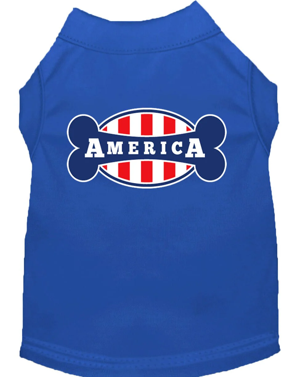 Pet Dog & Cat Shirt Screen Printed, "Bonely In America" - Image 8