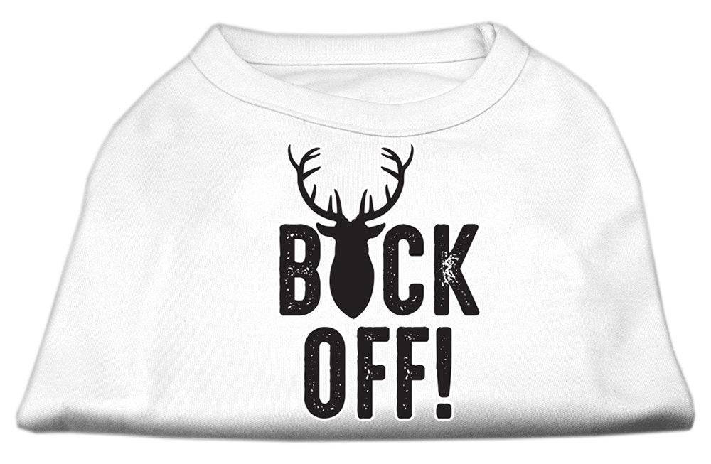 Pet Dog & Cat Shirt Screen Printed, "Buck Off" - Image 10