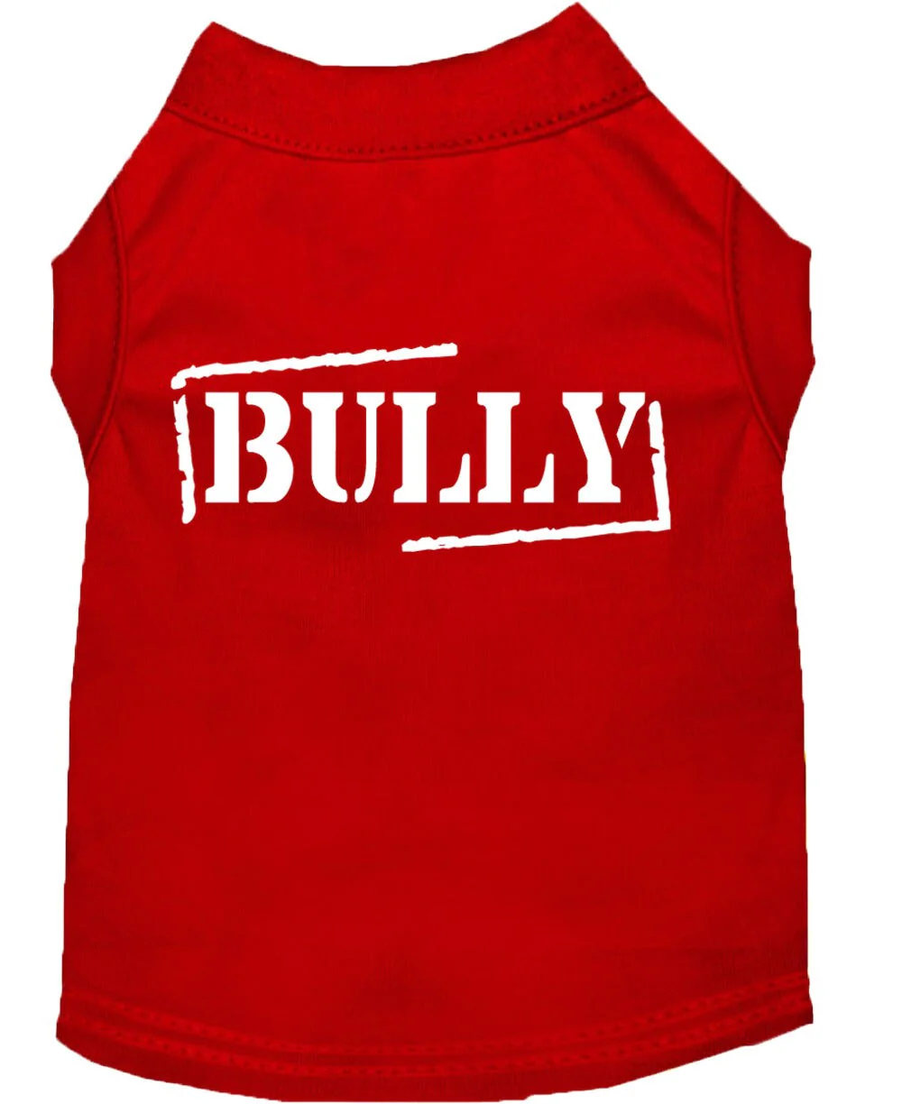 Pet Dog & Cat Shirt Screen Printed, "Bully" - Image 8