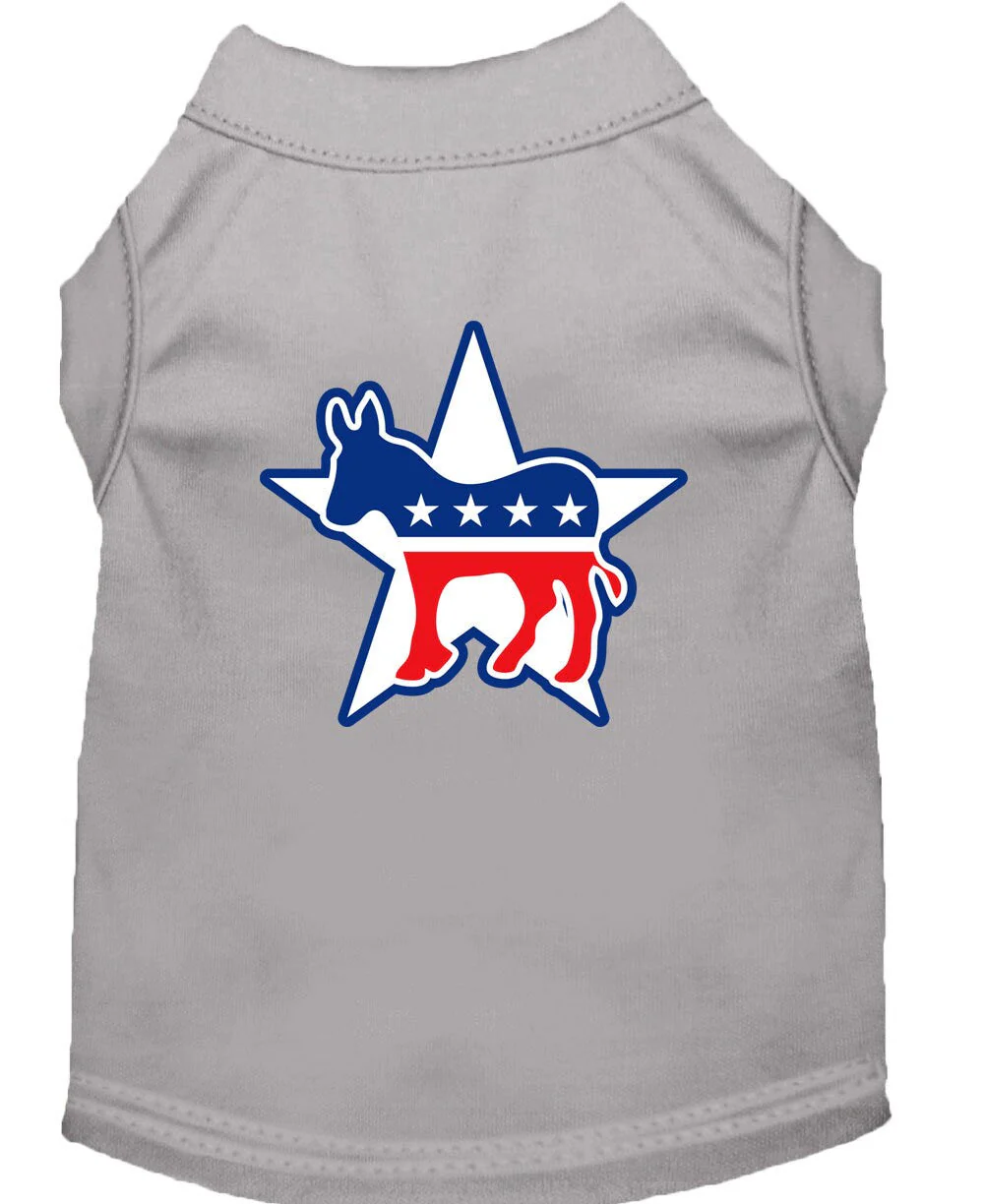 Pet Dog & Cat Shirt Screen Printed, "Democrat" - Image 10