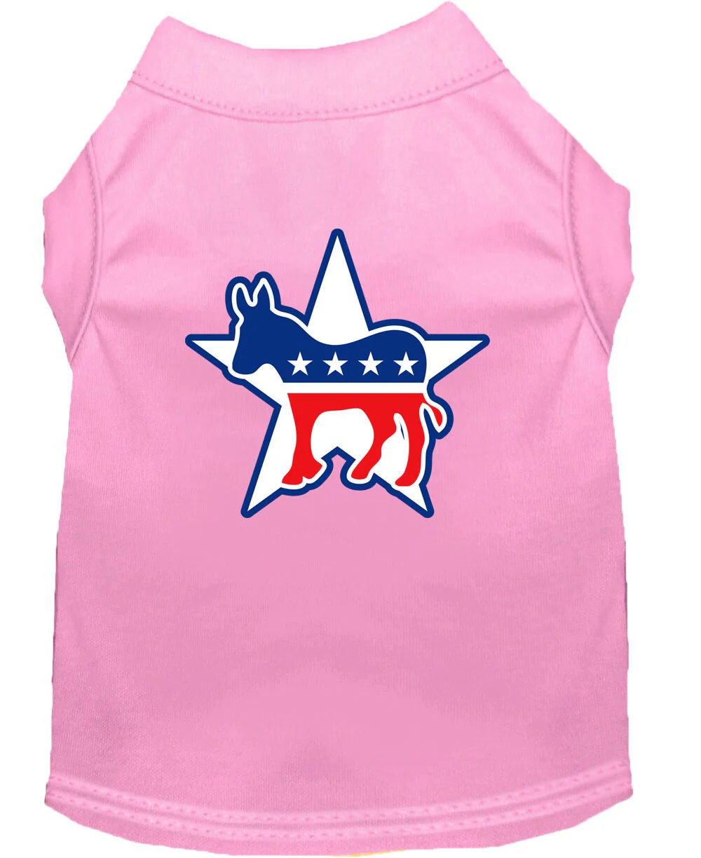 Pet Dog & Cat Shirt Screen Printed, "Democrat" - Image 3