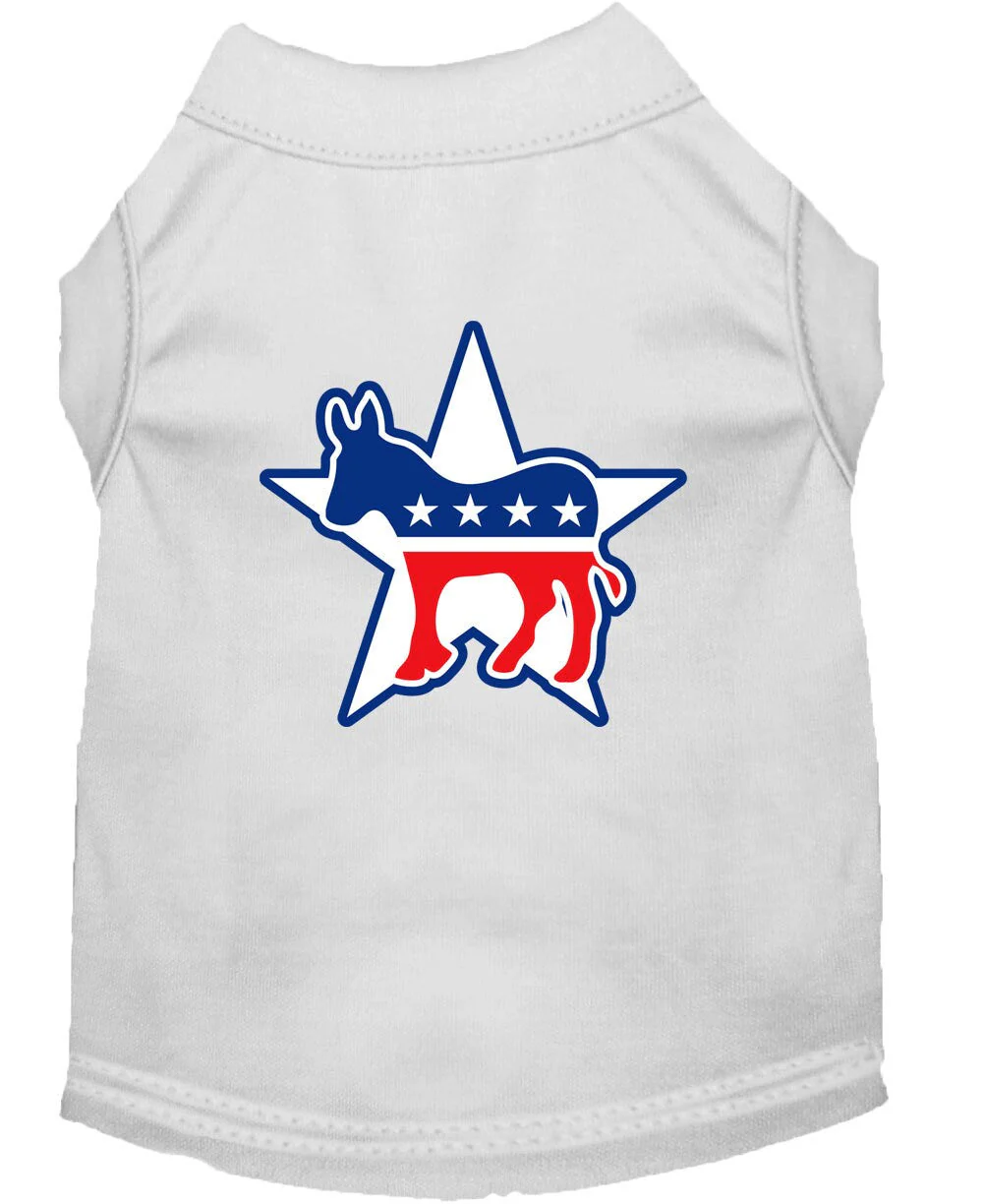 Pet Dog & Cat Shirt Screen Printed, "Democrat" - Image 6