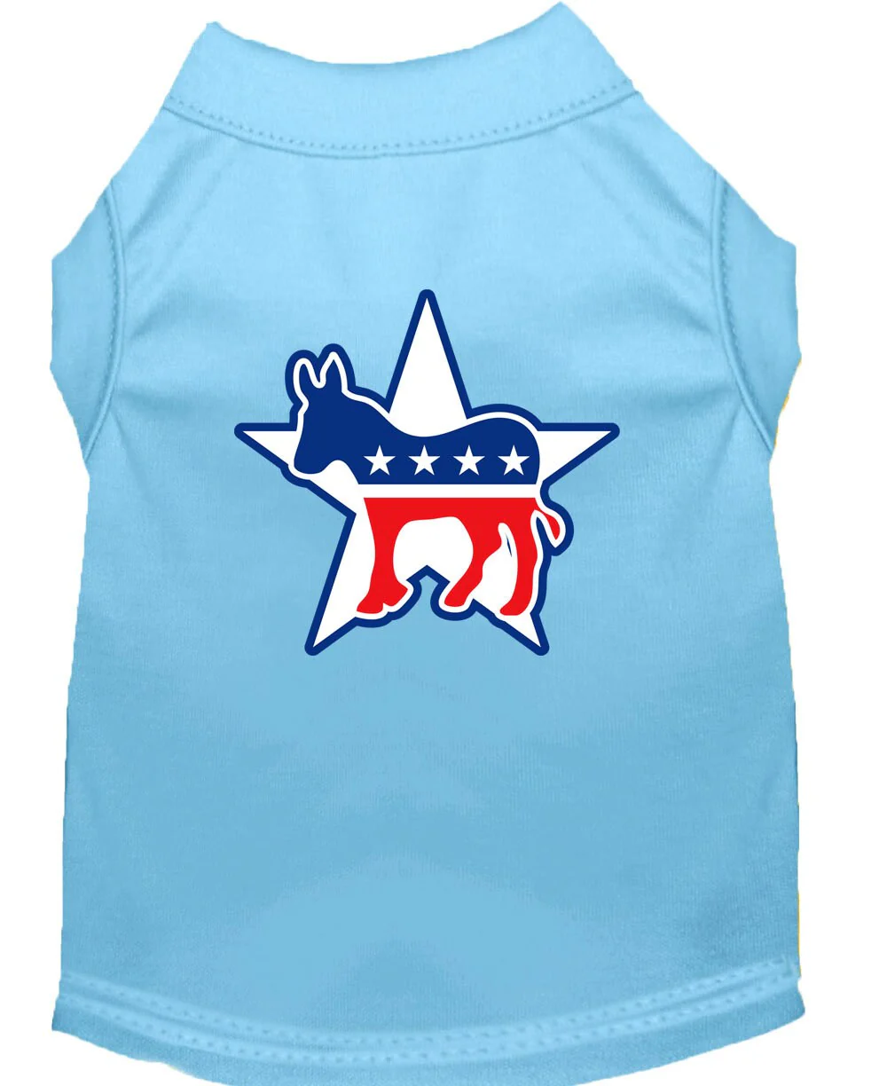 Pet Dog & Cat Shirt Screen Printed, "Democrat" - Image 7