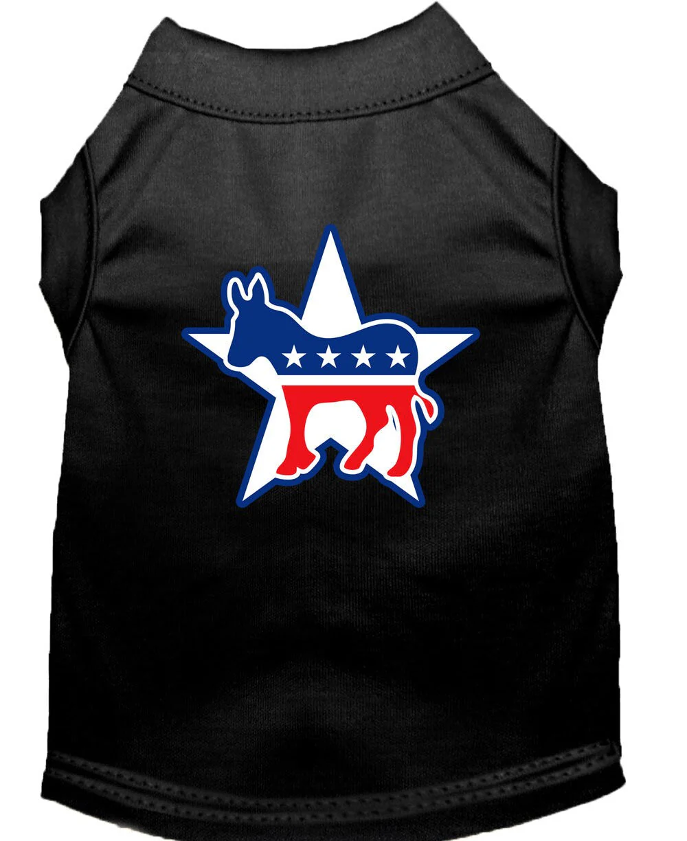 Pet Dog & Cat Shirt Screen Printed, "Democrat" - Image 8