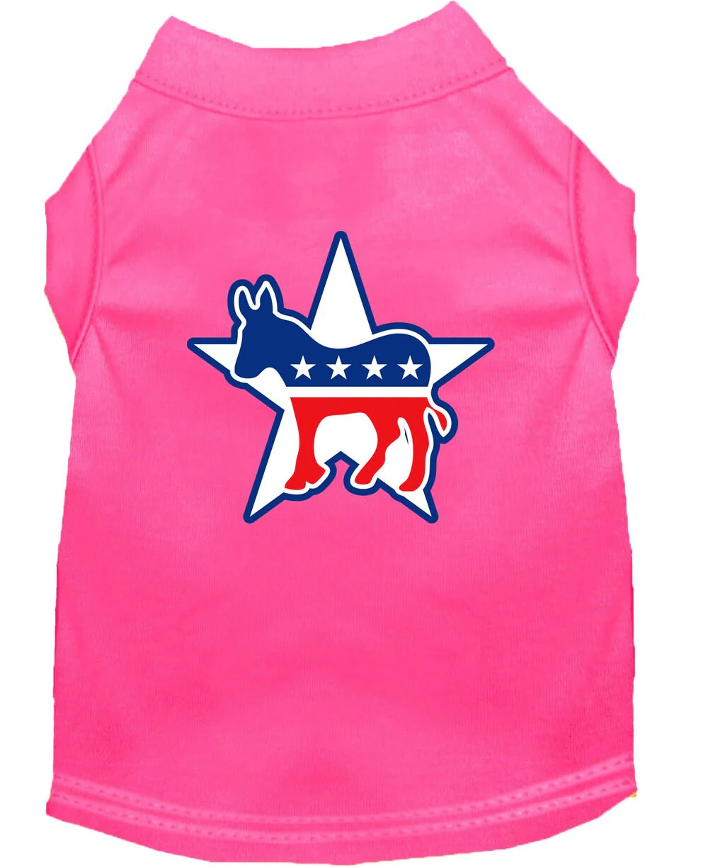 Pet Dog & Cat Shirt Screen Printed, "Democrat" - Image 9