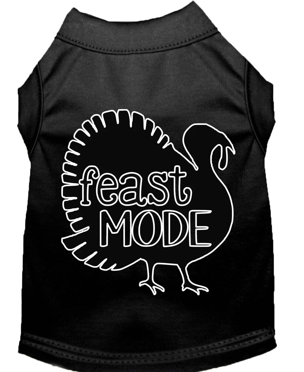 Pet Dog & Cat Shirt Screen Printed, "Feast Mode" - Image 3