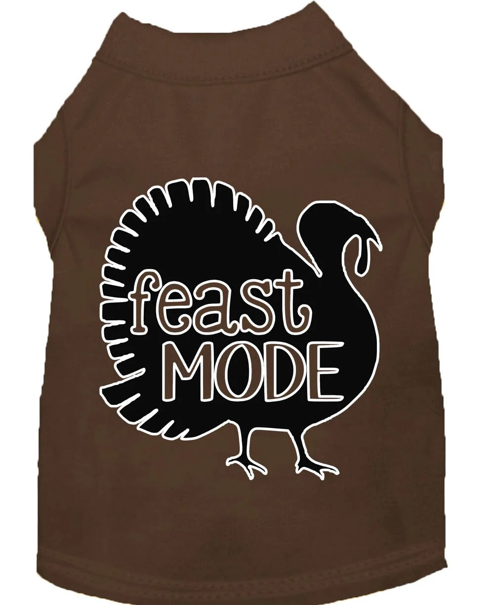 Pet Dog & Cat Shirt Screen Printed, "Feast Mode" - Image 5
