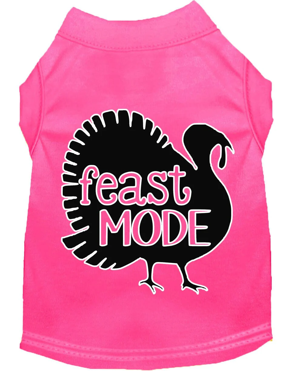 Pet Dog & Cat Shirt Screen Printed, "Feast Mode" - Image 9