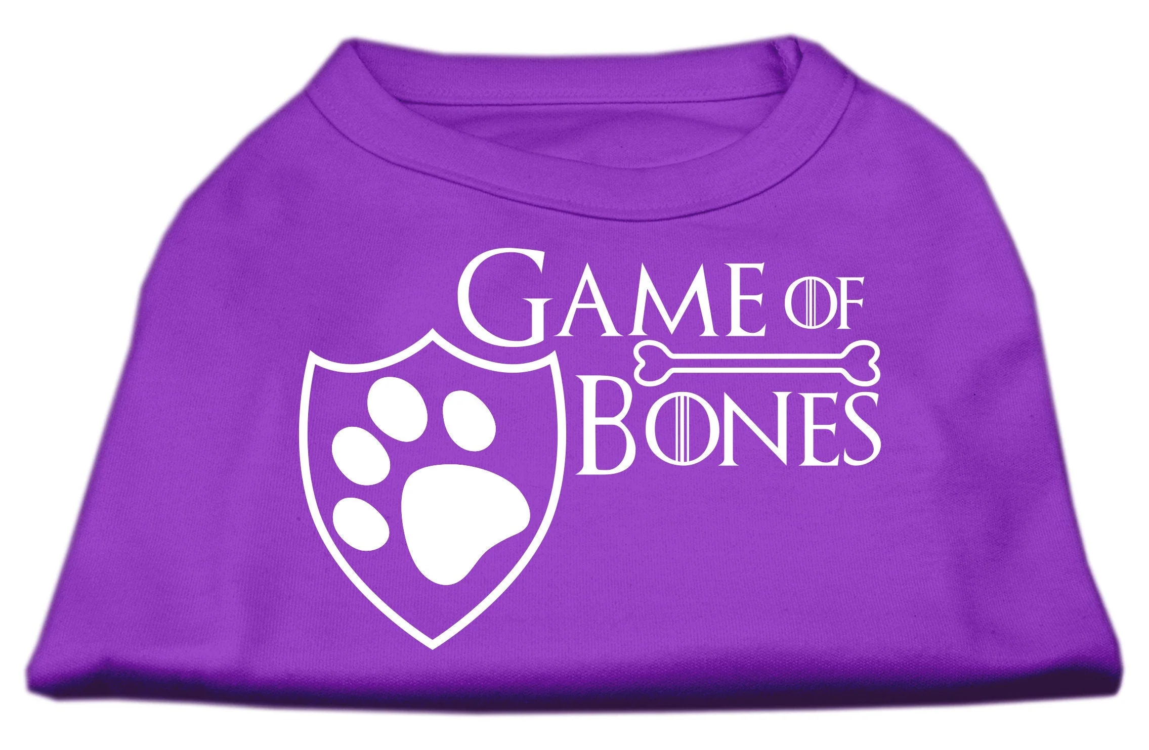 Pet Dog & Cat Shirt Screen Printed, "Game of Bones" - Image 10