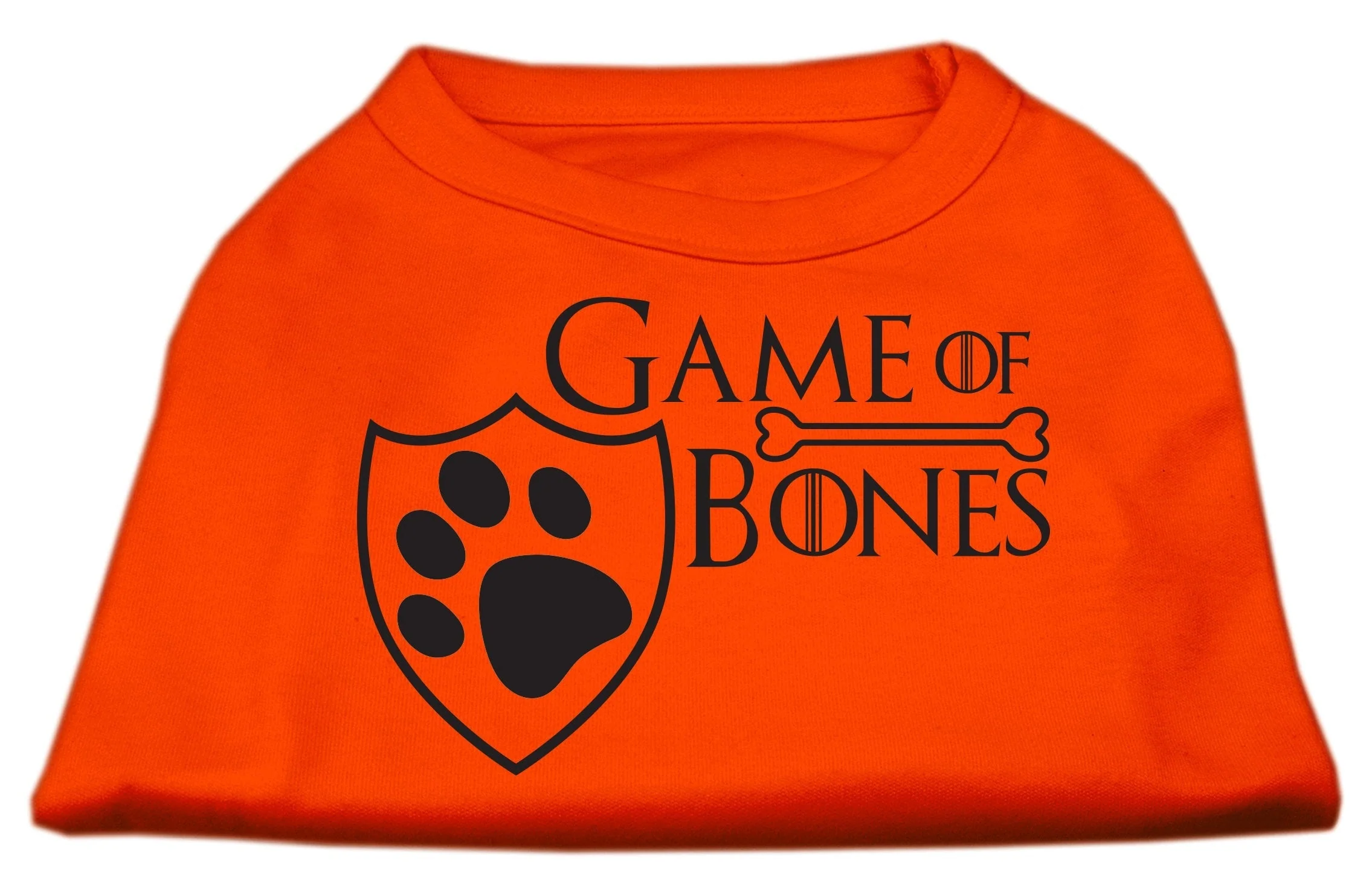 Pet Dog & Cat Shirt Screen Printed, "Game of Bones" - Image 5