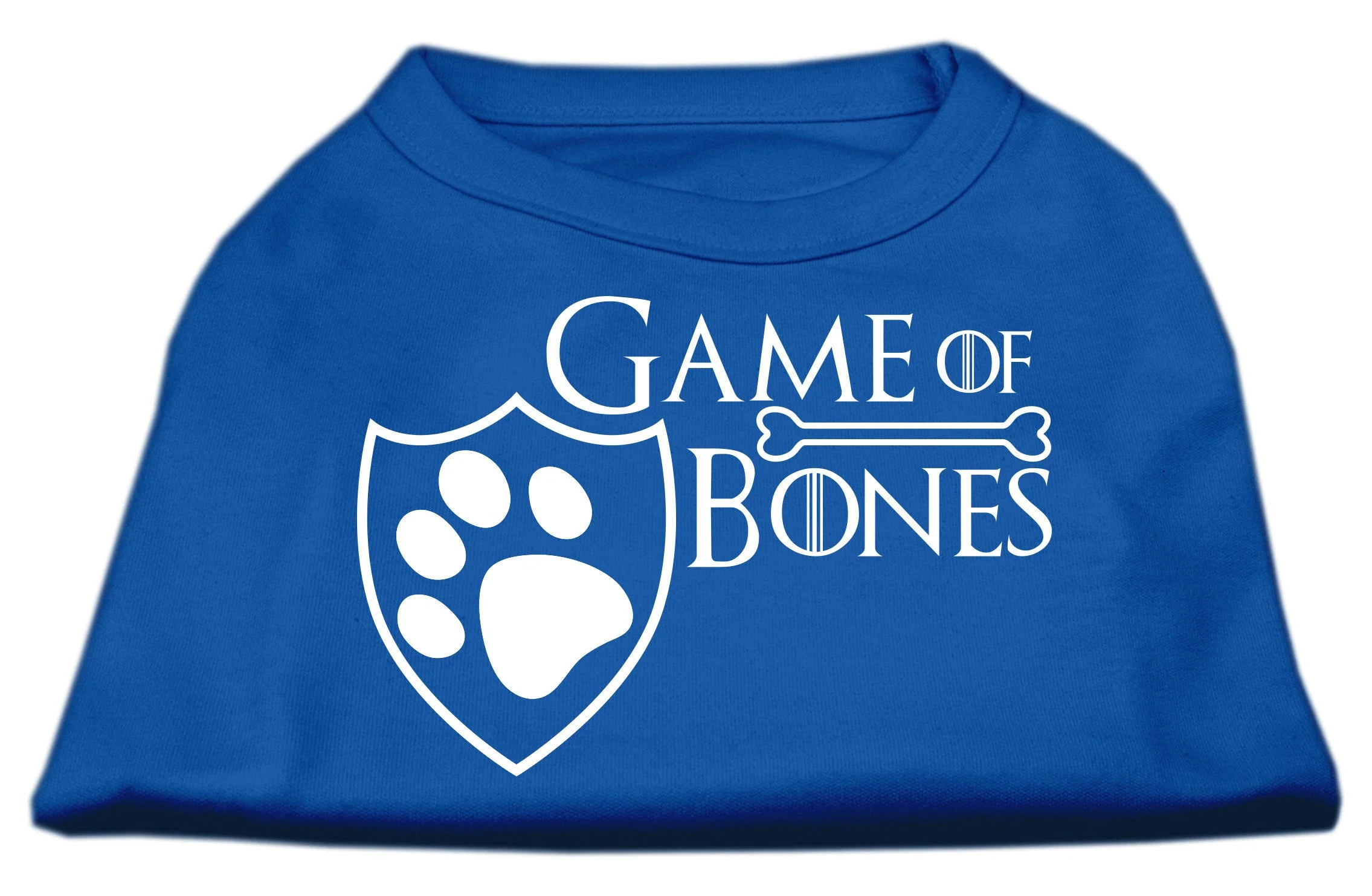 Pet Dog & Cat Shirt Screen Printed, "Game of Bones" - Image 7