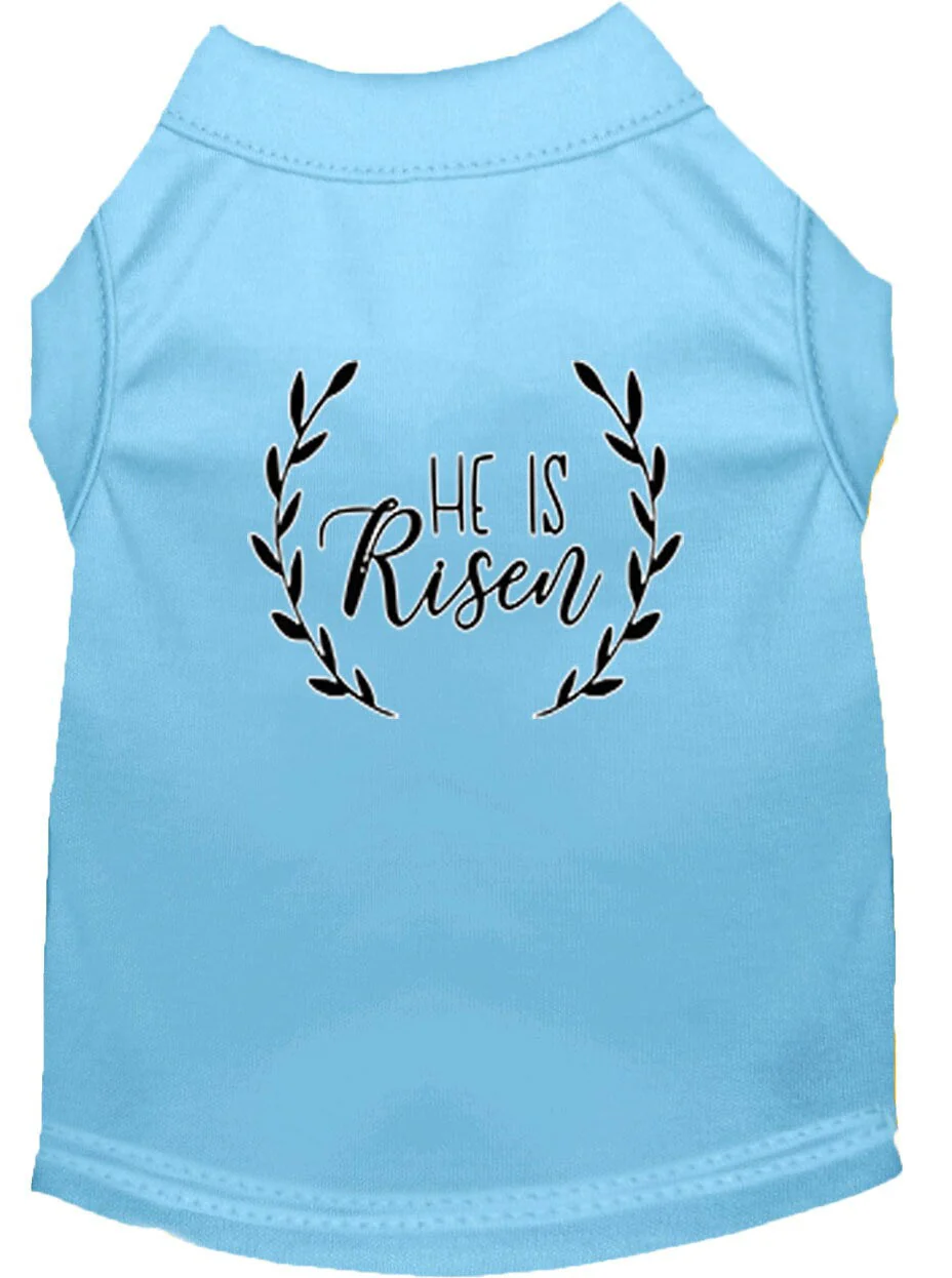 Pet Dog & Cat Shirt Screen Printed, "He Is Risen" - Image 3