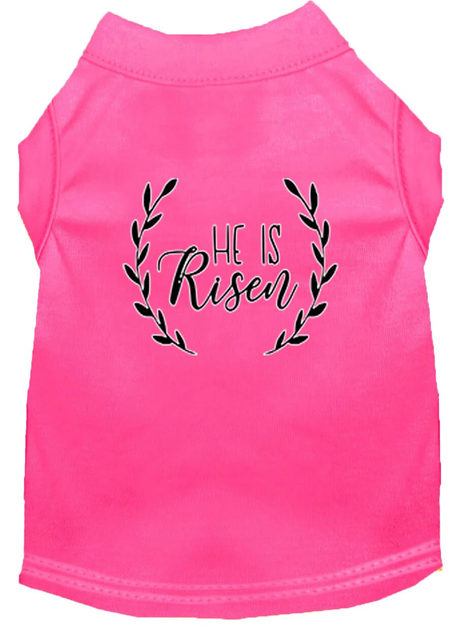 Pet Dog & Cat Shirt Screen Printed, "He Is Risen" - Image 4