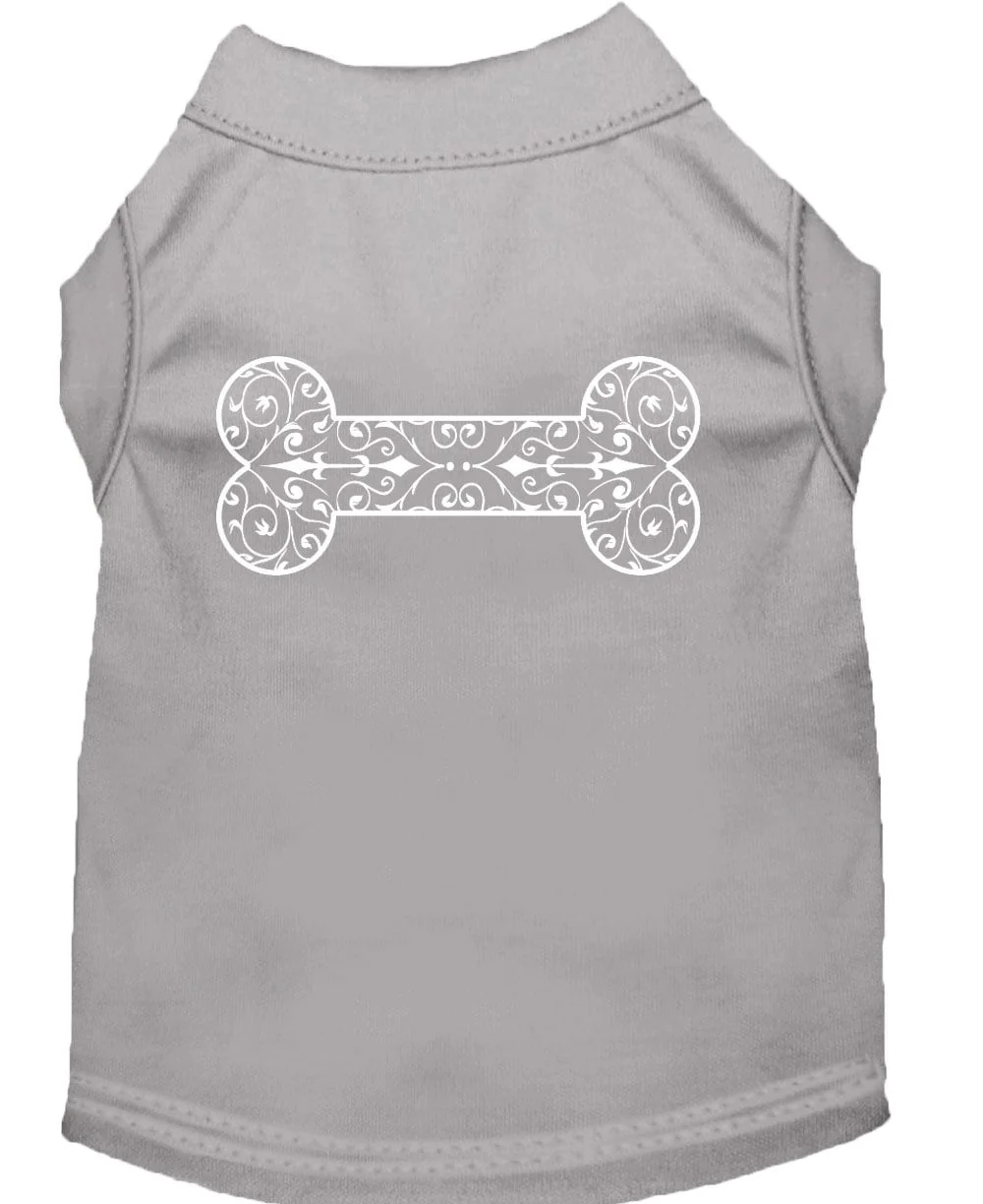 Pet Dog & Cat Shirt Screen Printed, "Henna Bone" - Image 3