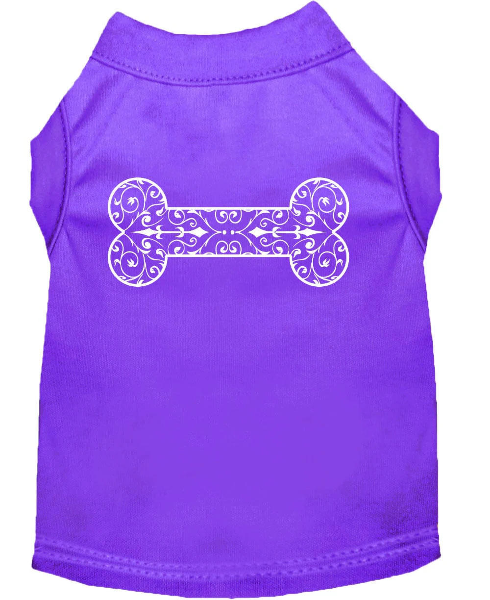 Pet Dog & Cat Shirt Screen Printed, "Henna Bone" - Image 4