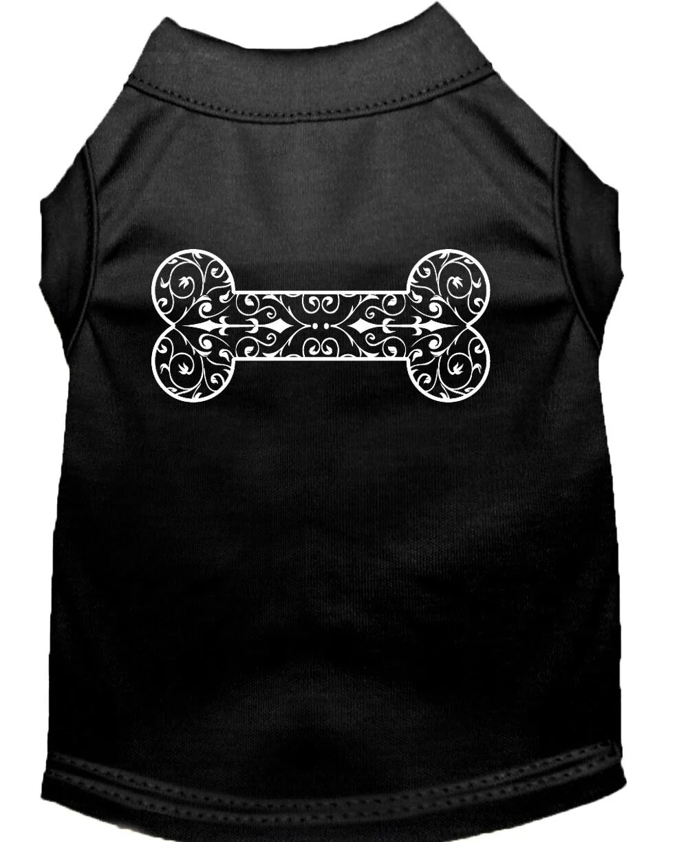 Pet Dog & Cat Shirt Screen Printed, "Henna Bone" - Image 6