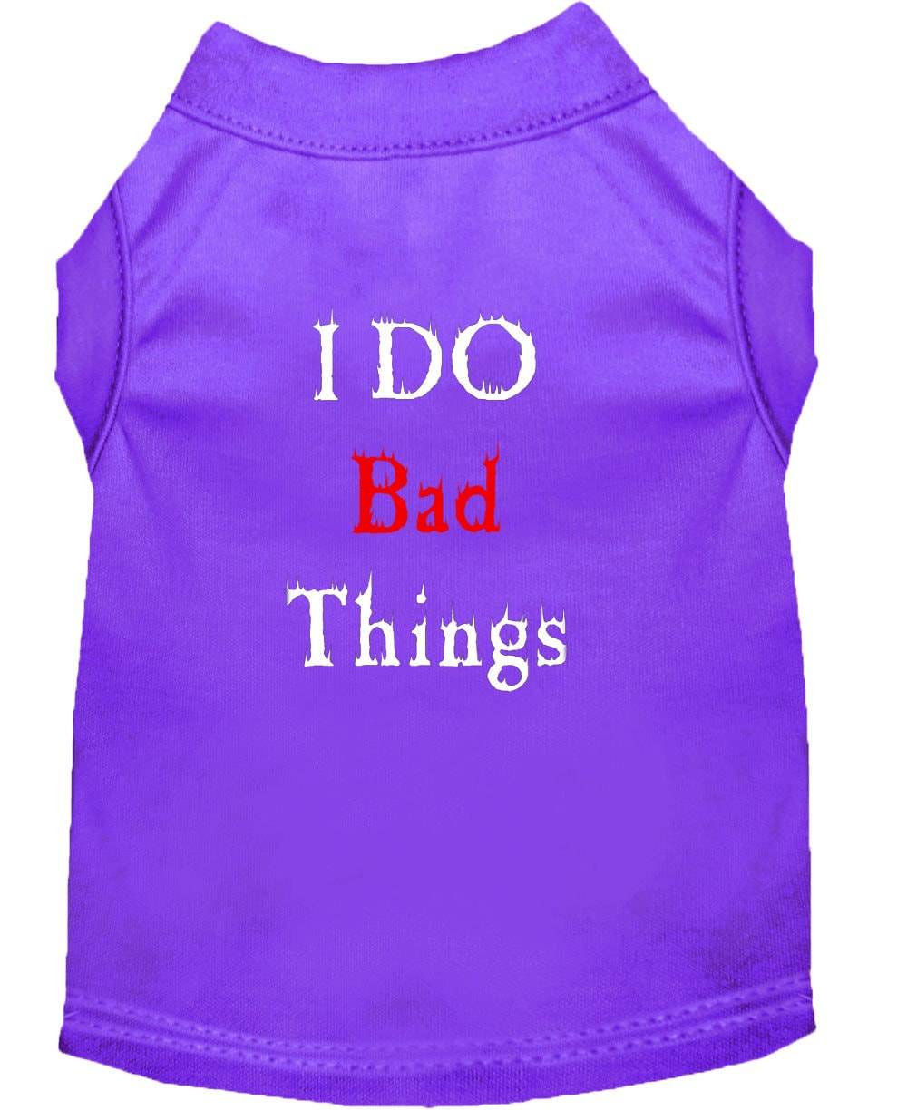 Pet Dog & Cat Shirt Screen Printed, "I Do Bad Things" - Image 7