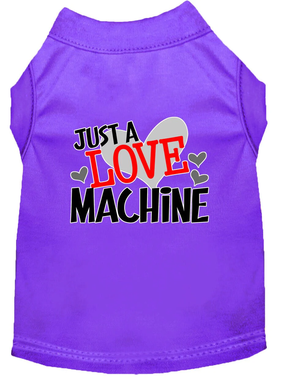 Pet Dog & Cat Shirt Screen Printed, "Just A Love Machine" - Image 10