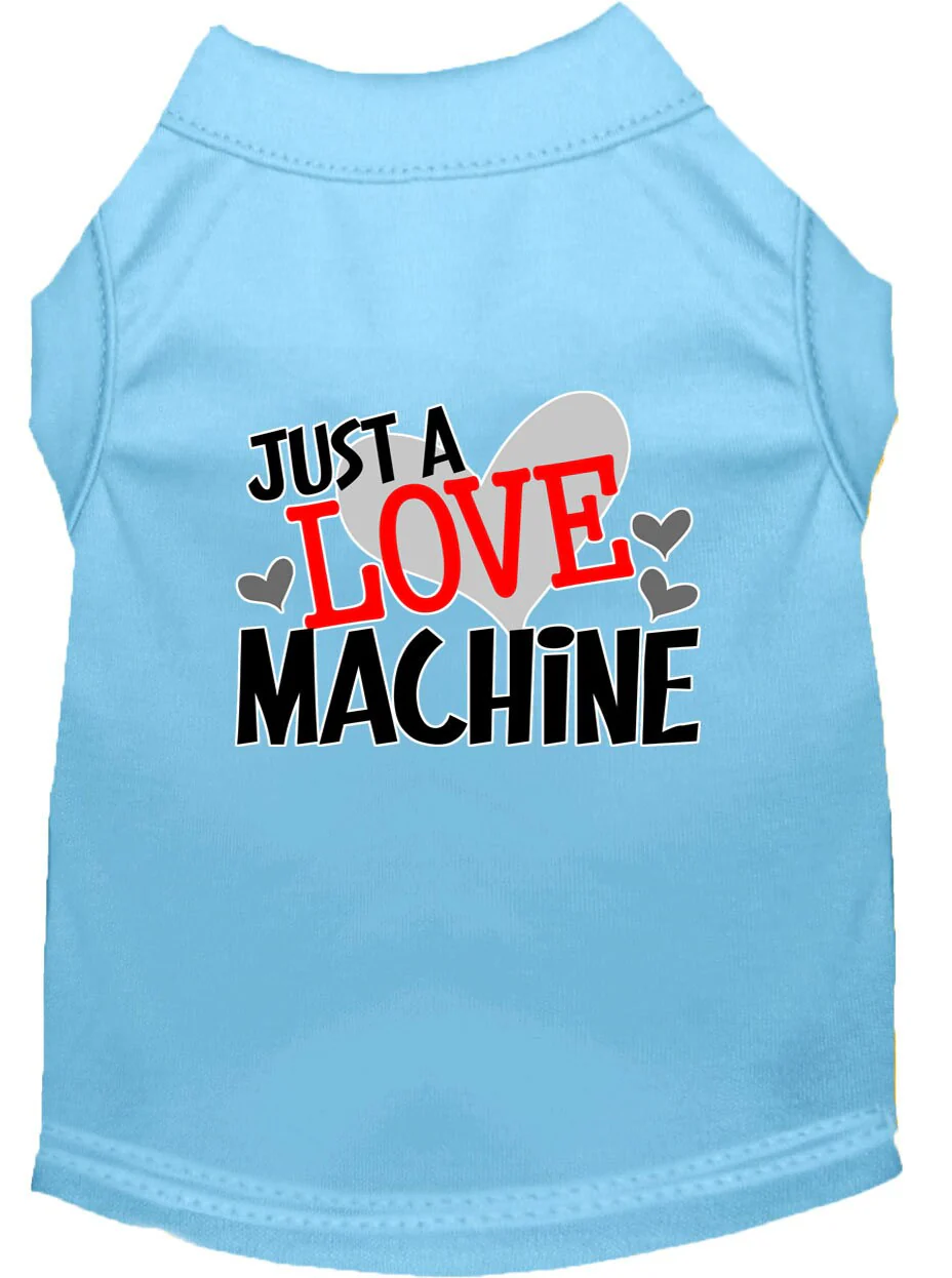Pet Dog & Cat Shirt Screen Printed, "Just A Love Machine" - Image 8