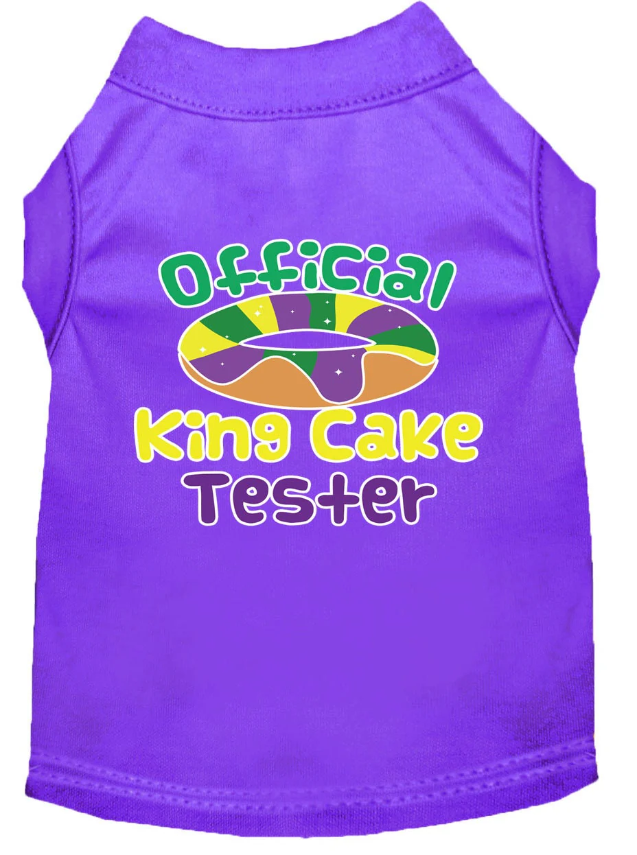 Pet Dog & Cat Shirt Screen Printed, "King Cake Tester" - Image 10