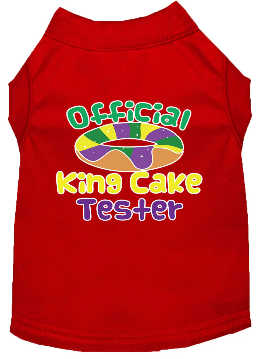 Pet Dog & Cat Shirt Screen Printed, "King Cake Tester" - Image 11