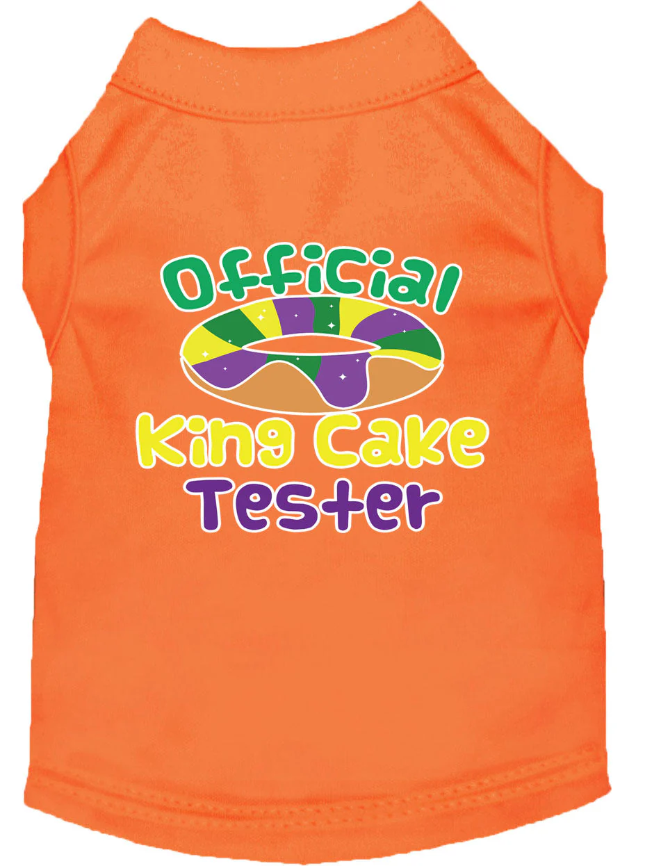 Pet Dog & Cat Shirt Screen Printed, "King Cake Tester" - Image 12