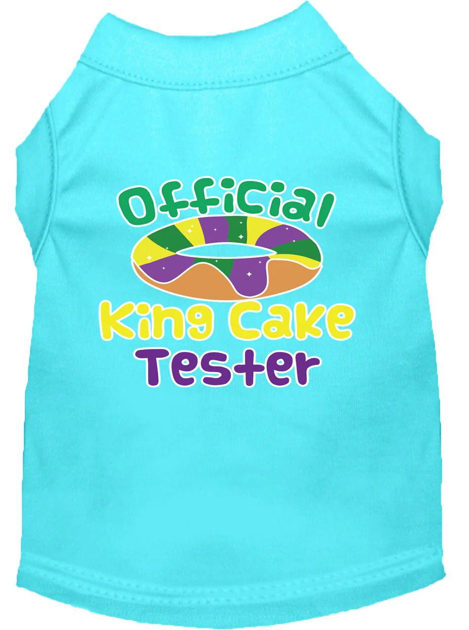 Pet Dog & Cat Shirt Screen Printed, "King Cake Tester" - Image 13