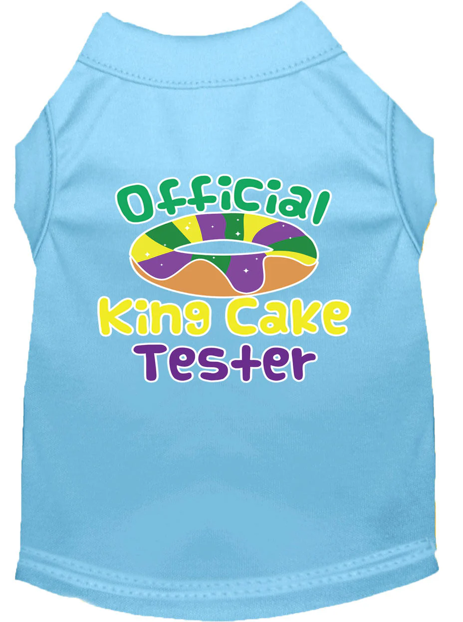 Pet Dog & Cat Shirt Screen Printed, "King Cake Tester" - Image 15