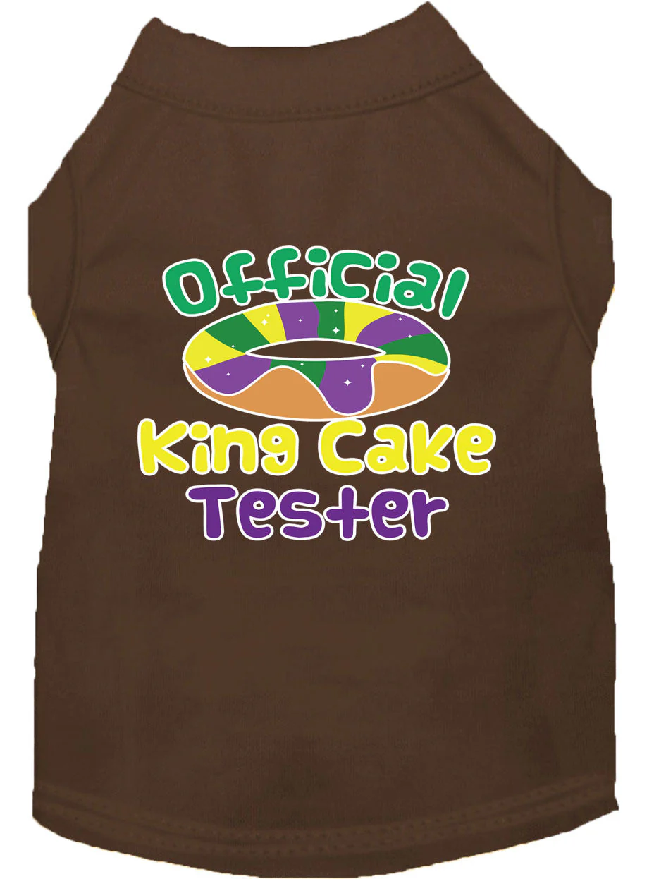Pet Dog & Cat Shirt Screen Printed, "King Cake Tester" - Image 16