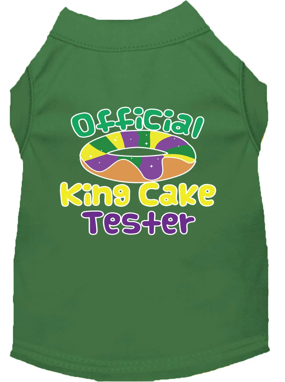 Pet Dog & Cat Shirt Screen Printed, "King Cake Tester" - Image 5