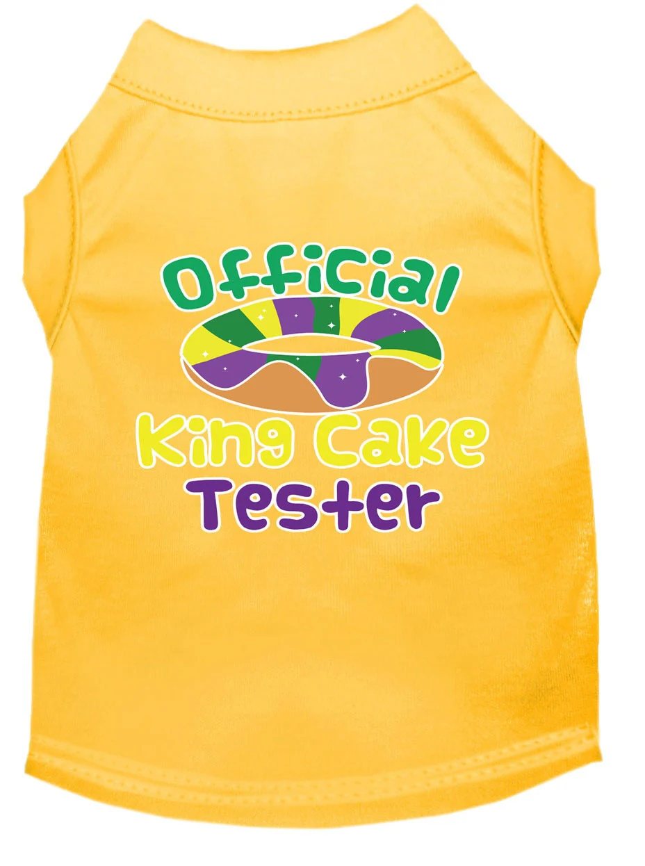 Pet Dog & Cat Shirt Screen Printed, "King Cake Tester" - Image 6