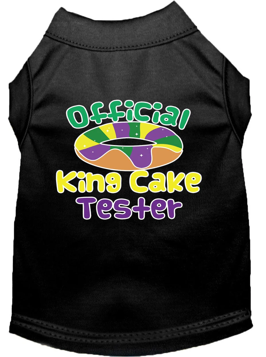 Pet Dog & Cat Shirt Screen Printed, "King Cake Tester" - Image 7
