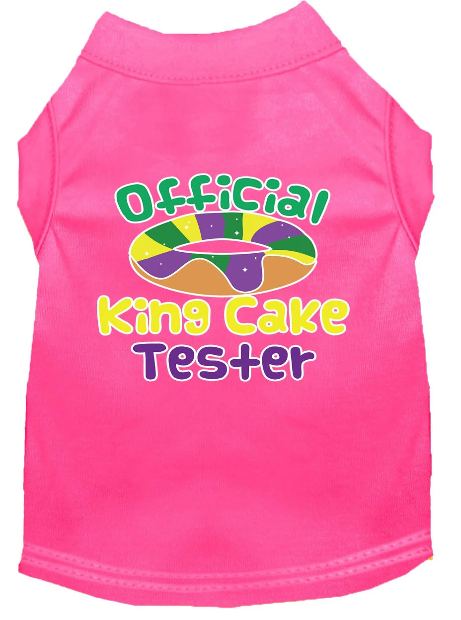 Pet Dog & Cat Shirt Screen Printed, "King Cake Tester" - Image 9