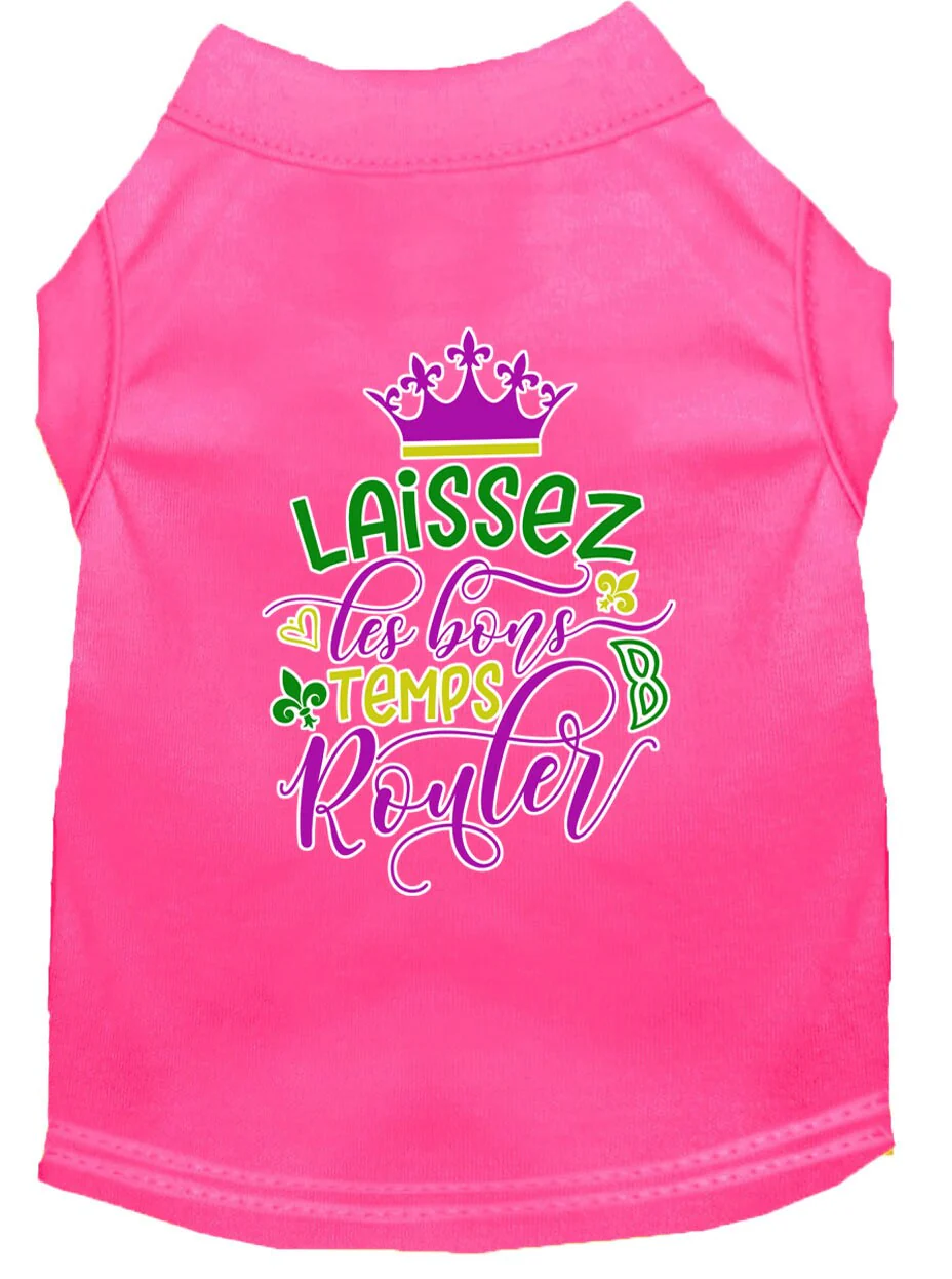 Pet Dog & Cat Shirt Screen Printed, "Laissez Les Bons Temps Rouler" - Image 10