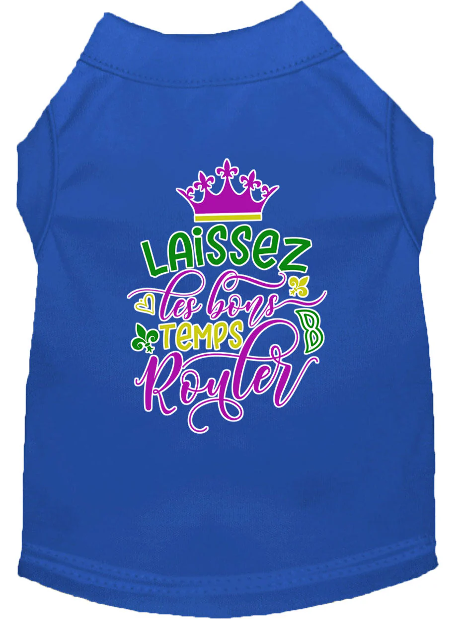 Pet Dog & Cat Shirt Screen Printed, "Laissez Les Bons Temps Rouler" - Image 12