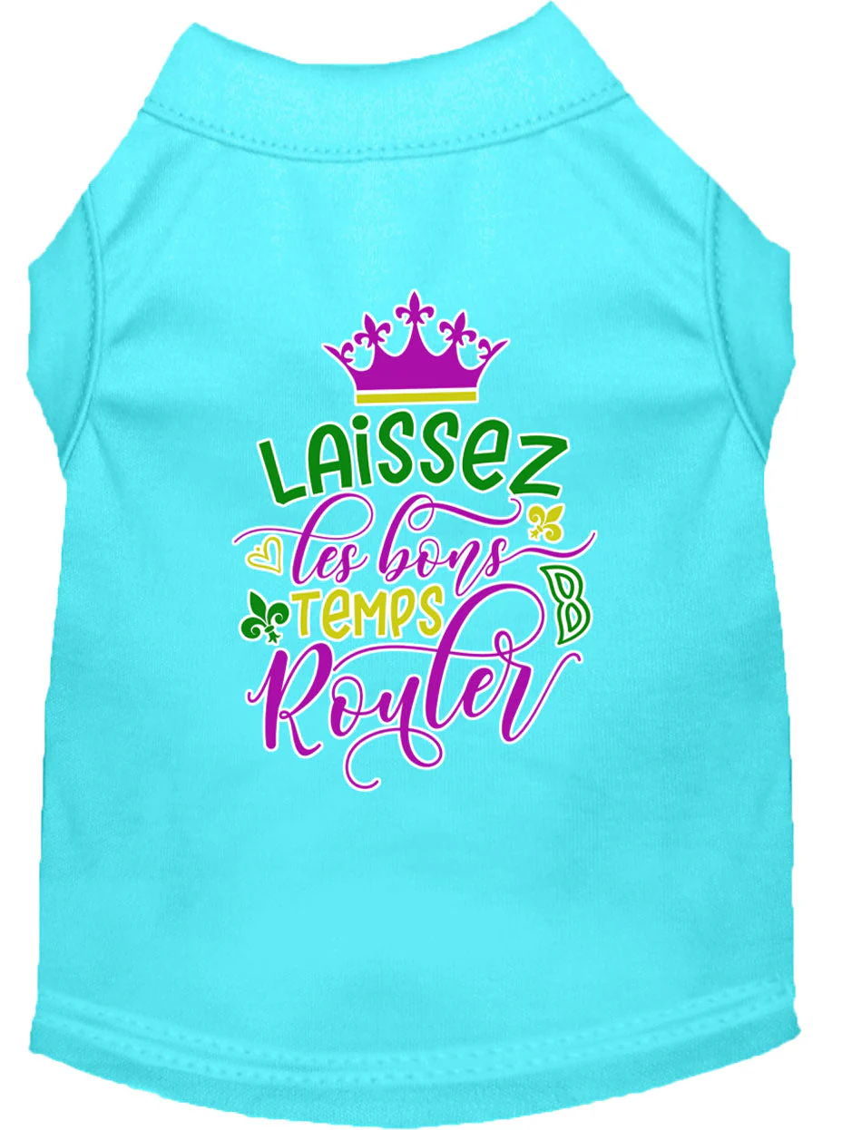 Pet Dog & Cat Shirt Screen Printed, "Laissez Les Bons Temps Rouler" - Image 13
