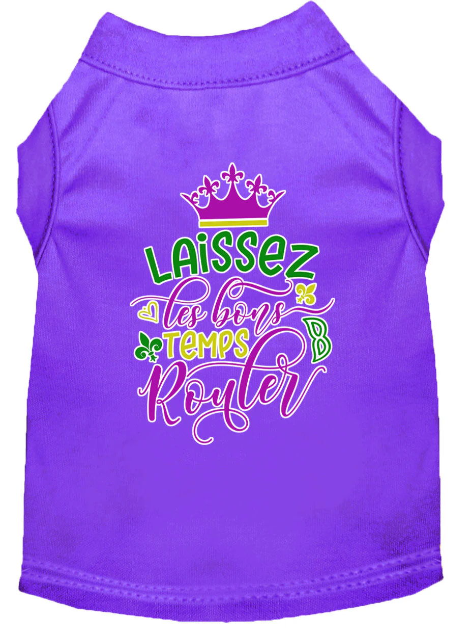 Pet Dog & Cat Shirt Screen Printed, "Laissez Les Bons Temps Rouler" - Image 14
