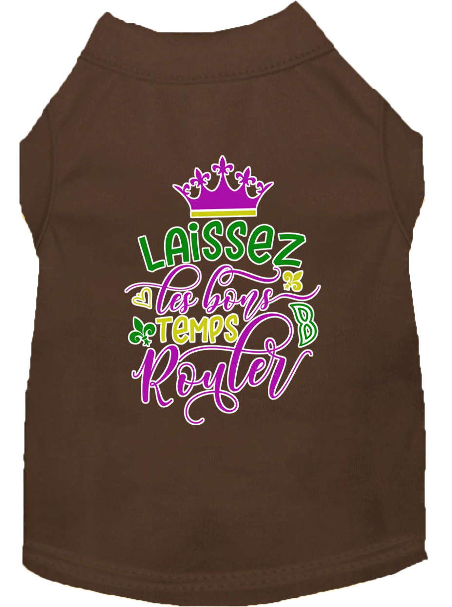 Pet Dog & Cat Shirt Screen Printed, "Laissez Les Bons Temps Rouler" - Image 15