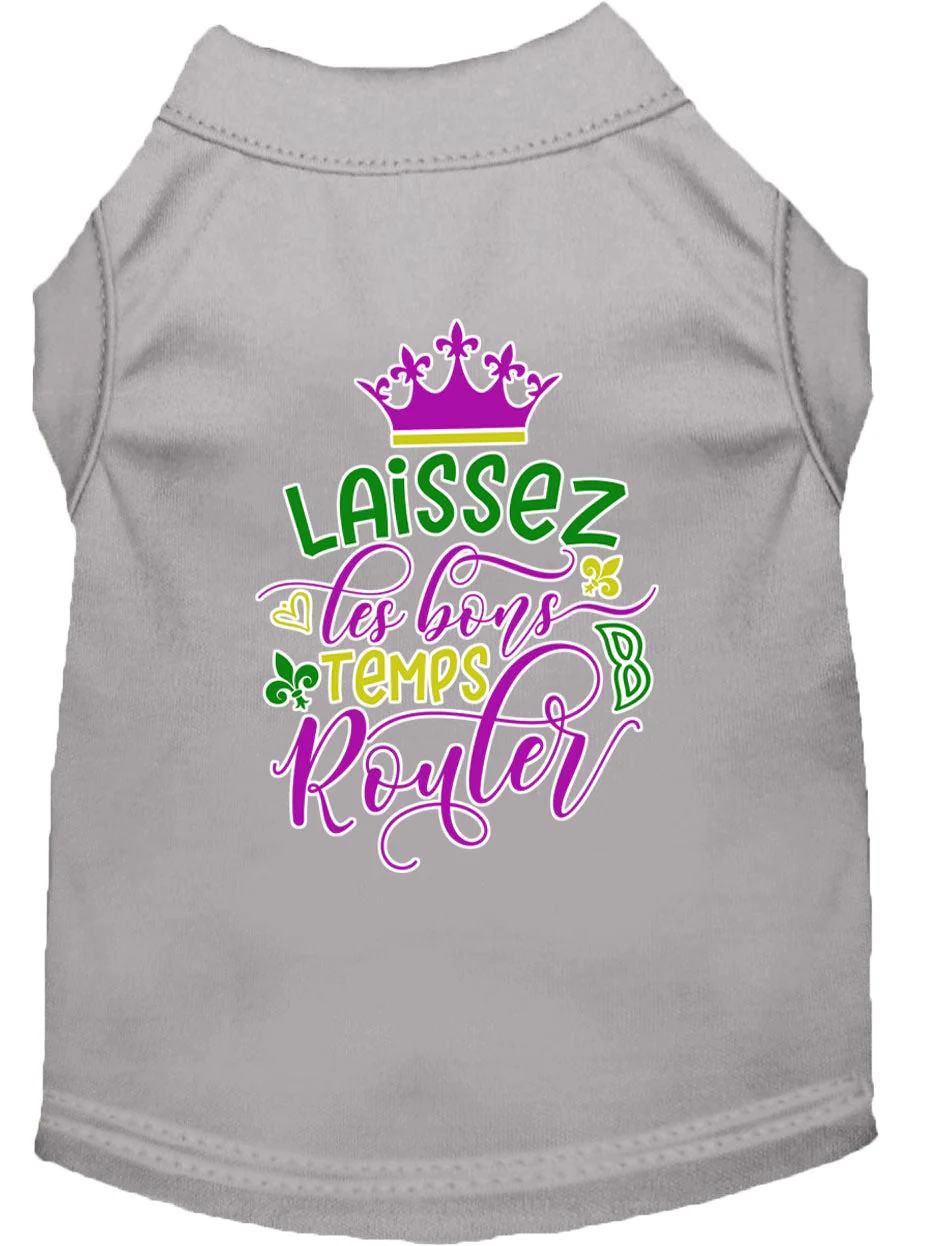 Pet Dog & Cat Shirt Screen Printed, "Laissez Les Bons Temps Rouler" - Image 16