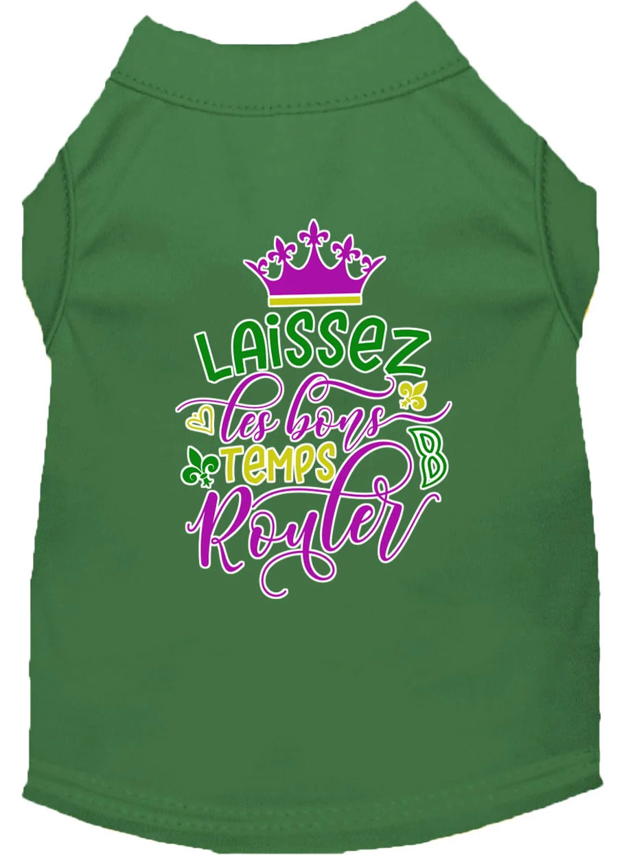 Pet Dog & Cat Shirt Screen Printed, "Laissez Les Bons Temps Rouler" - Image 5