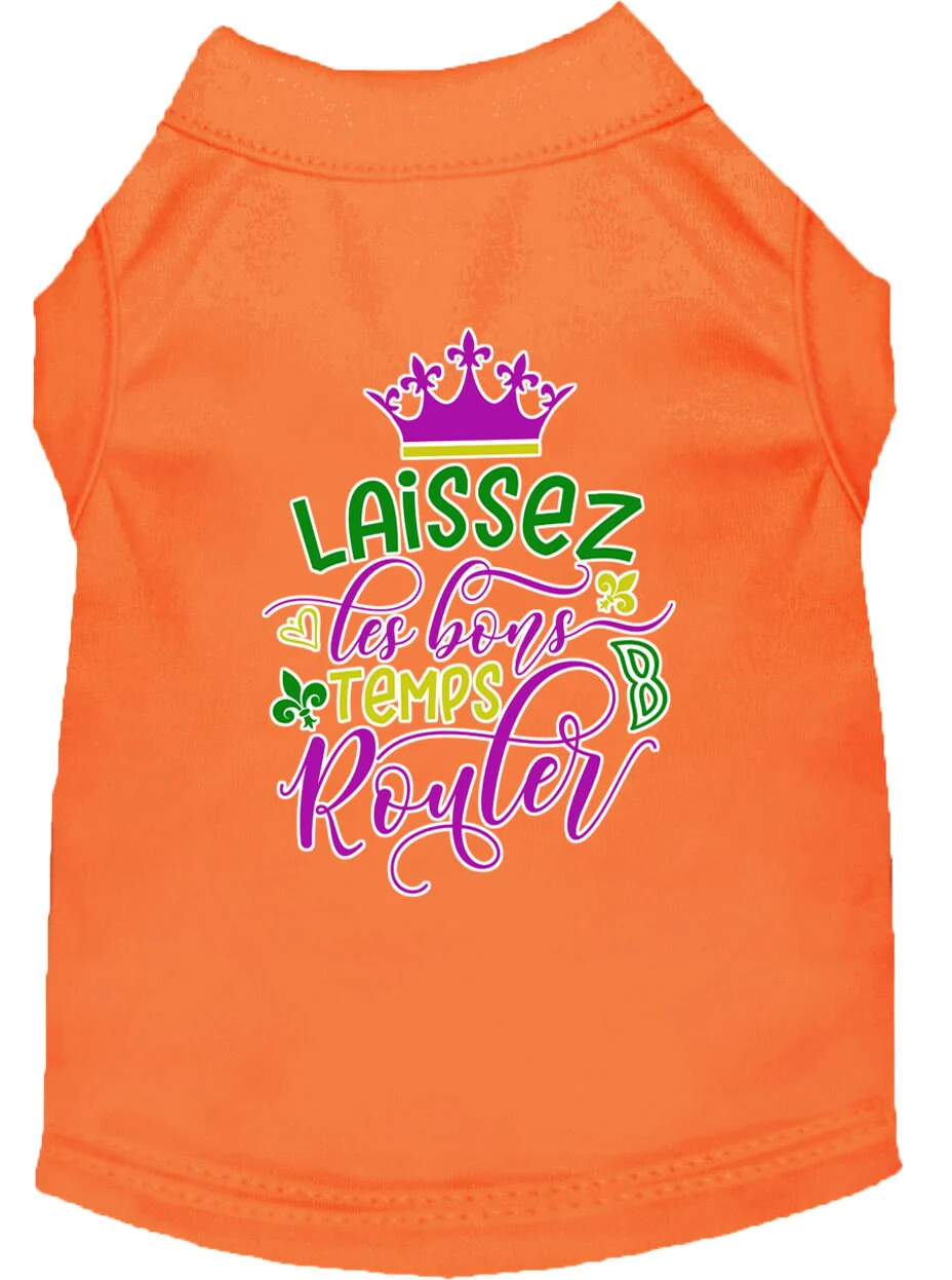 Pet Dog & Cat Shirt Screen Printed, "Laissez Les Bons Temps Rouler" - Image 6