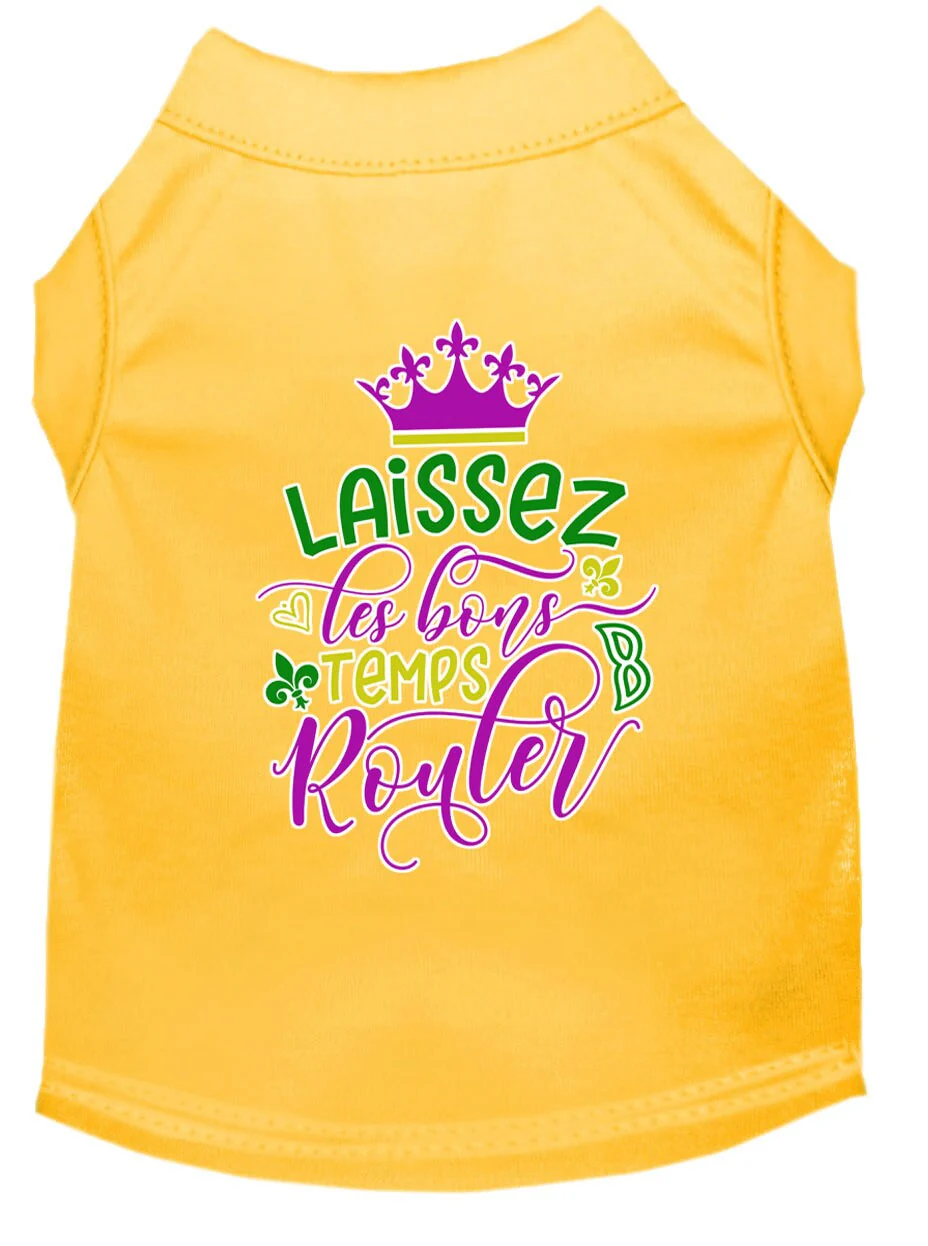 Pet Dog & Cat Shirt Screen Printed, "Laissez Les Bons Temps Rouler" - Image 7
