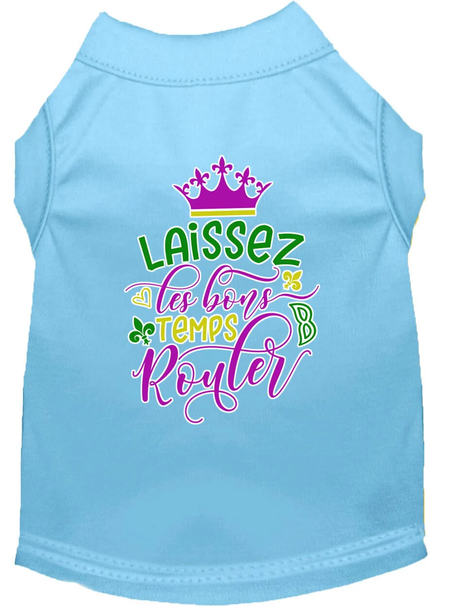 Pet Dog & Cat Shirt Screen Printed, "Laissez Les Bons Temps Rouler" - Image 9
