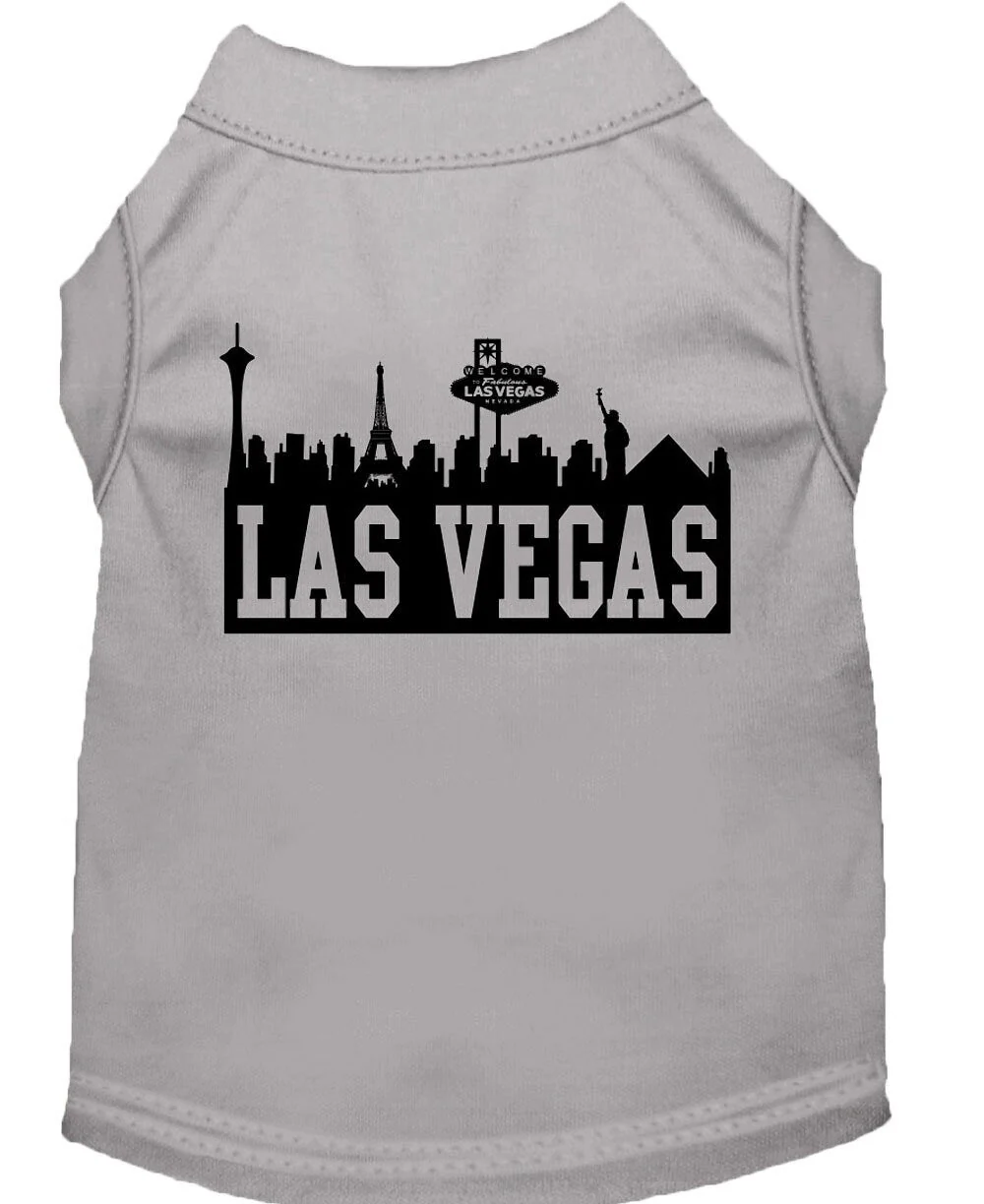 Pet Dog & Cat Shirt Screen Printed, "Las Vegas Skyline" - Image 5