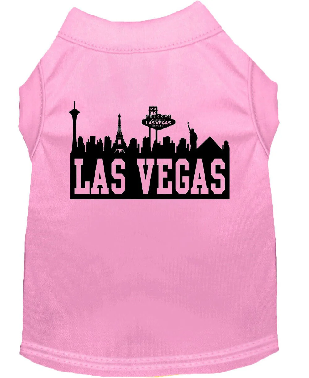 Pet Dog & Cat Shirt Screen Printed, "Las Vegas Skyline" - Image 6