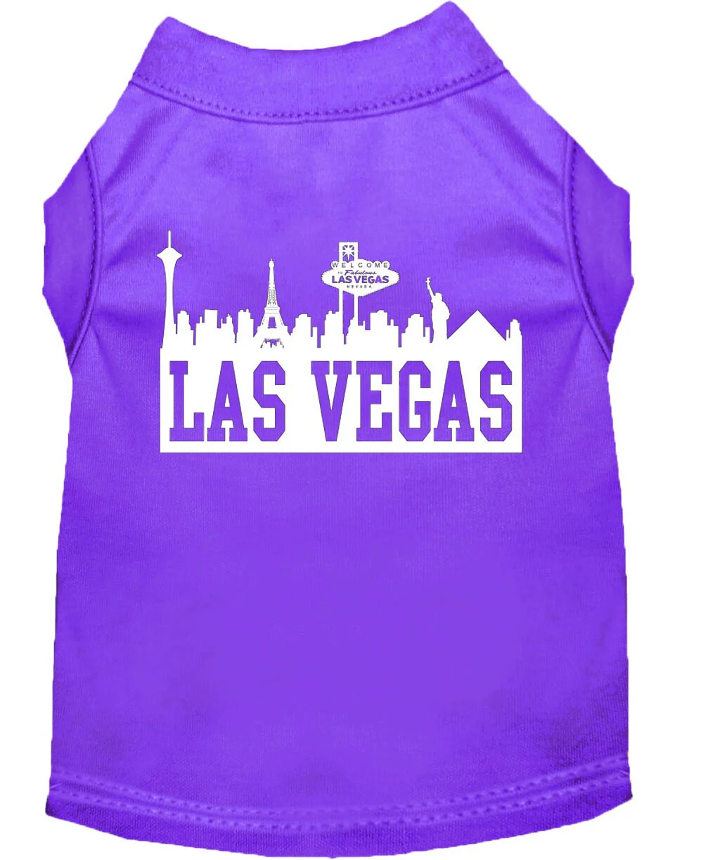 Pet Dog & Cat Shirt Screen Printed, "Las Vegas Skyline" - Image 7
