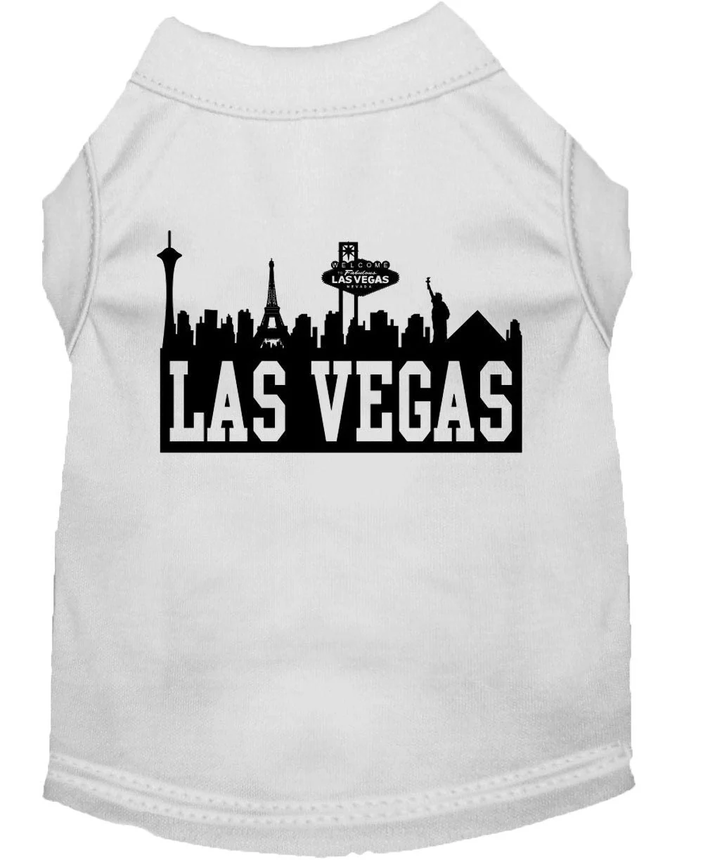 Pet Dog & Cat Shirt Screen Printed, "Las Vegas Skyline" - Image 9